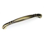 Мебельная ручка-скоба edson 1300 ANTIQUE BRONZE/SILVER 128 мм